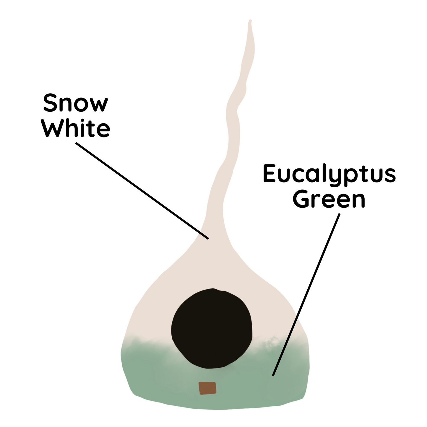 Fairy Tail Ombre Felted Wool Cat Cave