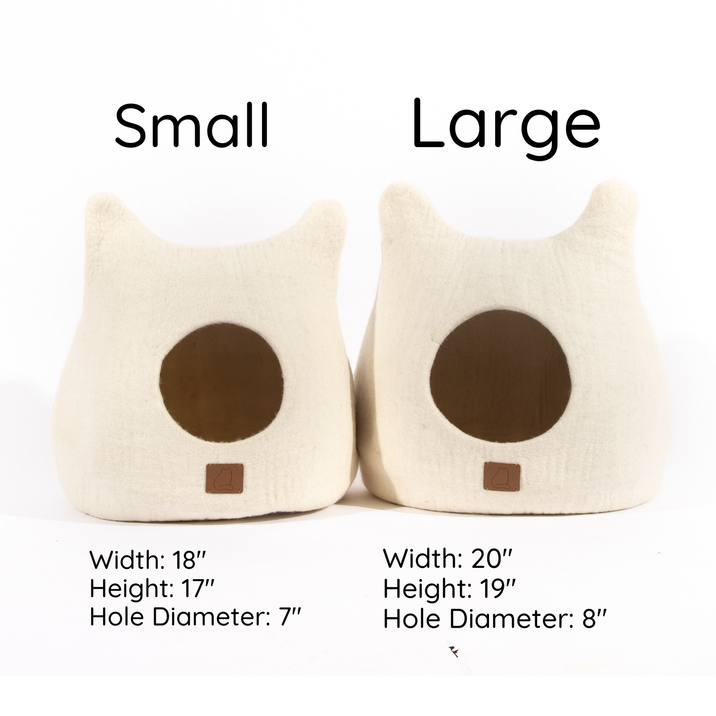 Peekaboo Ocean Blue Wool Cat Cave