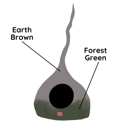 Fairy Tail Ombre Felted Wool Cat Cave