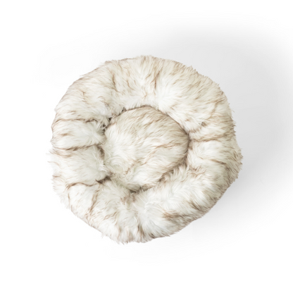 PupPouf™ Faux Fur Donut Pet Bed - Desert Luxe